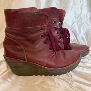 Fly London Wedge Booties